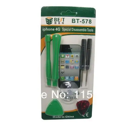 Free Shipping BEST-578 Repair Opening Tool Kit include 5 Point Star Pentalobe Torx Screwdriver for iPhone 4 4G
Free Shipping BEST-578 Repair Opening Tool Kit include 5 Point Star Pentalobe Torx Screwdriver for iPhone 4 4G