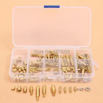 145pcs PCB M2 M3 M4 Hex Male Female Threaded Brass Spacer Standoffs Screw Nut Assortment Set
145pcs PCB M2 M3 M4 Hex Male Female Threaded Brass Spacer Standoffs Screw Nut Assortment Set