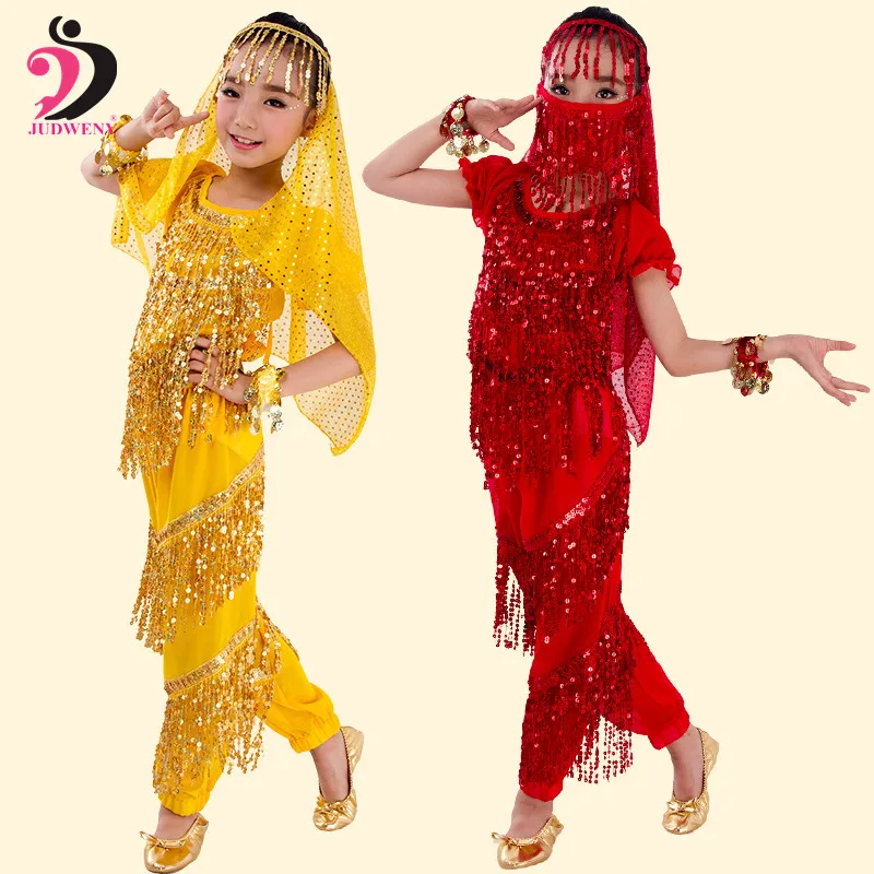 Belly Dance Costume Set for Children Girls Women Bollywood Oriental Indian Egypt Belly Dancing Top Pant Performance Suit 
Belly Dance Costume Set for Children Girls Women Bollywood Oriental Indian Egypt Belly Dancing Top Pant Performance Suit