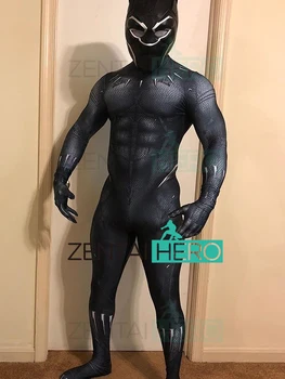 Free Shipping 2018 Film Version Black Panther Cosplay Costume 3D Printing Superhero Costume No Mask The Avengers Costumes 
Free Shipping 2018 Film Version Black Panther Cosplay Costume 3D Printing Superhero Costume No Mask The Avengers Costumes