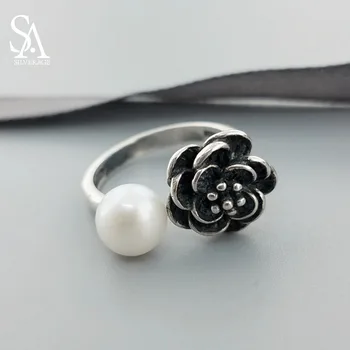 925 Sterling Silver Pearl Wedding Vintage rings Pearl Jewelry Luxury Flowers Ring 100% Genuine Adjustable rings for women Gift
925 Sterling Silver Pearl Wedding Vintage rings Pearl Jewelry Luxury Flowers Ring 100% Genuine Adjustable rings for women Gift