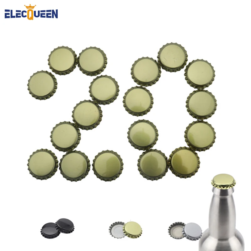 20pcs/lot Beer Bottle Caps Beer Lid Cover For DIY home Brewing Beer Tool Color Gold/ Black/ Silver New Arrival
20pcs/lot Beer Bottle Caps Beer Lid Cover For DIY home Brewing Beer Tool Color Gold/ Black/ Silver New Arrival