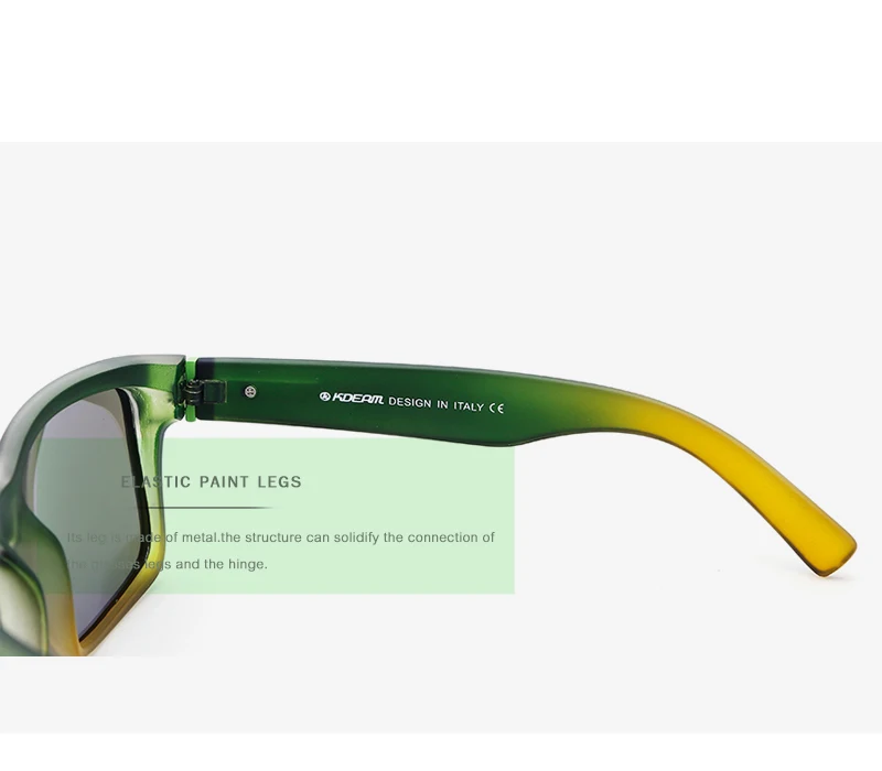 KDEAM Sport Sunglasses Polarized Men Square Sun Glasses Outdoor Women Brand design 2018 Summer UV400 With Original Case KD505 25