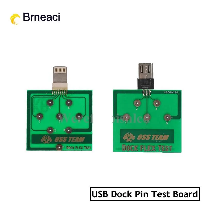 Brneaci Micro USB 5 Pin PCB Test Board for iPhone 6 6S 7 Plus Battery Power Charging Dock Flex Easy Tool Android Mobile | Инструменты