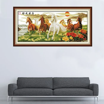 Wishing you every success Chinese Counted Cross Stitch Pattern Needlework DIY Horse animal Embroidery Cross Set Home Decor
Wishing you every success Chinese Counted Cross Stitch Pattern Needlework DIY Horse animal Embroidery Cross Set Home Decor