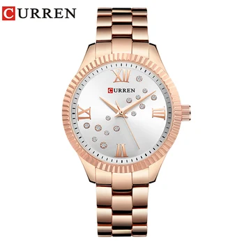 CURREN High Quality Women Watch Luxury Creative Rhinestone Wristwatches 2019 Crystal Dress Watches for Women Female Quartz Watch
CURREN High Quality Women Watch Luxury Creative Rhinestone Wristwatches 2019 Crystal Dress Watches for Women Female Quartz Watch