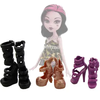 3 Pcs / Lot Fashion High Heels Shoes Party Dating Wear Mixed Style Sandals Black Boots For Monster High Doll Accessories Kid Toy
3 Pcs / Lot Fashion High Heels Shoes Party Dating Wear Mixed Style Sandals Black Boots For Monster High Doll Accessories Kid Toy