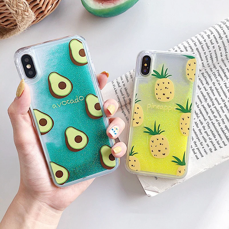 Avocado pineapple quicksand case for iphone XS Max X XR Bling glitter Dynamic liquid hard phone case for iphone 6 6s 7 8 plus
Avocado pineapple quicksand case for iphone XS Max X XR Bling glitter Dynamic liquid hard phone case for iphone 6 6s 7 8 plus