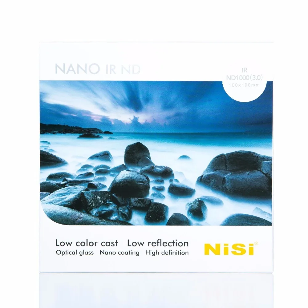 Nisi 100x100mm Nano IR Big Stoper Neutral Density filter - ND1000 (3.0) - 10 Stop
Nisi 100x100mm Nano IR Big Stoper Neutral Density filter - ND1000 (3.0) - 10 Stop