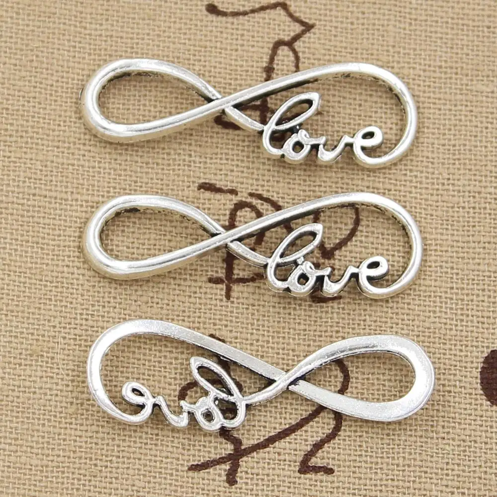 15pcs Charms infinity love connector 39x15mm Antique Silver Bronze Plated Pendants Making DIY Handmade Tibetan Jewelry
15pcs Charms infinity love connector 39x15mm Antique Silver Bronze Plated Pendants Making DIY Handmade Tibetan Jewelry