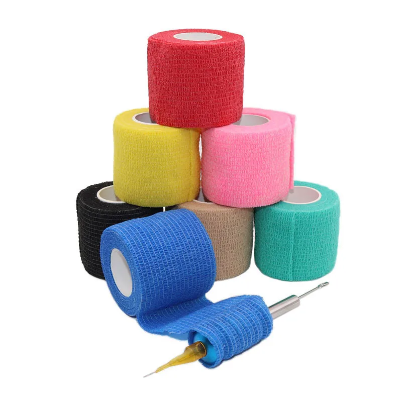 Disposable Self Adhesive Elastic Bandage For Handle With Tube Tightening Of Tattoo Accessories Random Color x1
Disposable Self Adhesive Elastic Bandage For Handle With Tube Tightening Of Tattoo Accessories Random Color x1