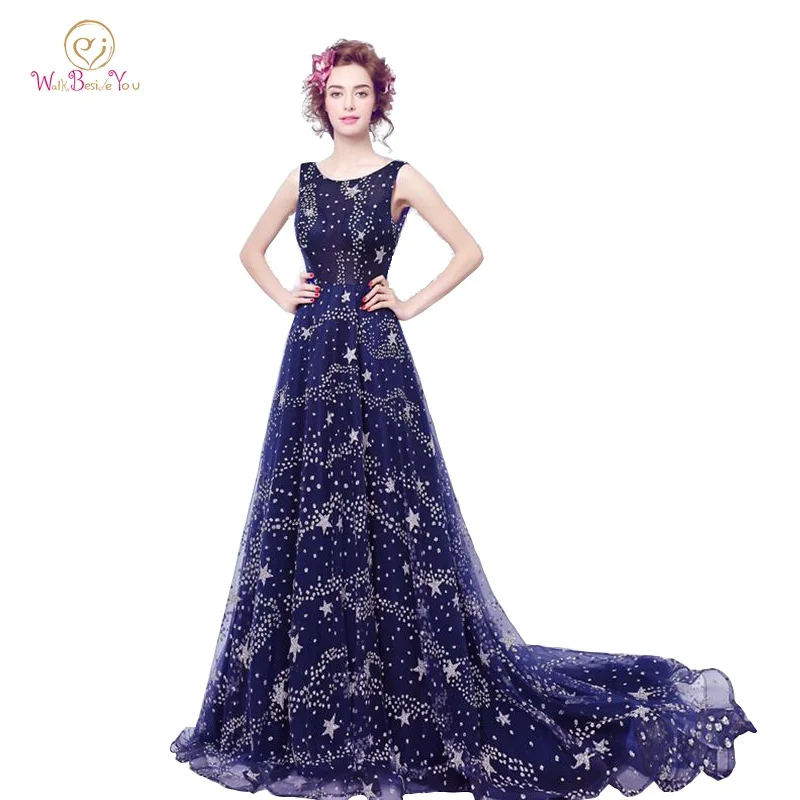 100% Real Image Bling Evening Dresses Long Party Dress Dark Blue vestido largo Chapel Train Cheap Prom Gowns Stock High Quality
100% Real Image Bling Evening Dresses Long Party Dress Dark Blue vestido largo Chapel Train Cheap Prom Gowns Stock High Quality