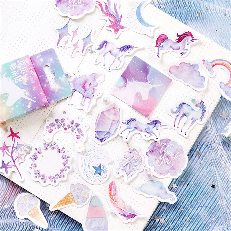 46 pcs/pack Kawaii Stationery Stickers cute Unicorn pattern scrapbooking Posted It journal planner School Supplies
46 pcs/pack Kawaii Stationery Stickers cute Unicorn pattern scrapbooking Posted It journal planner School Supplies