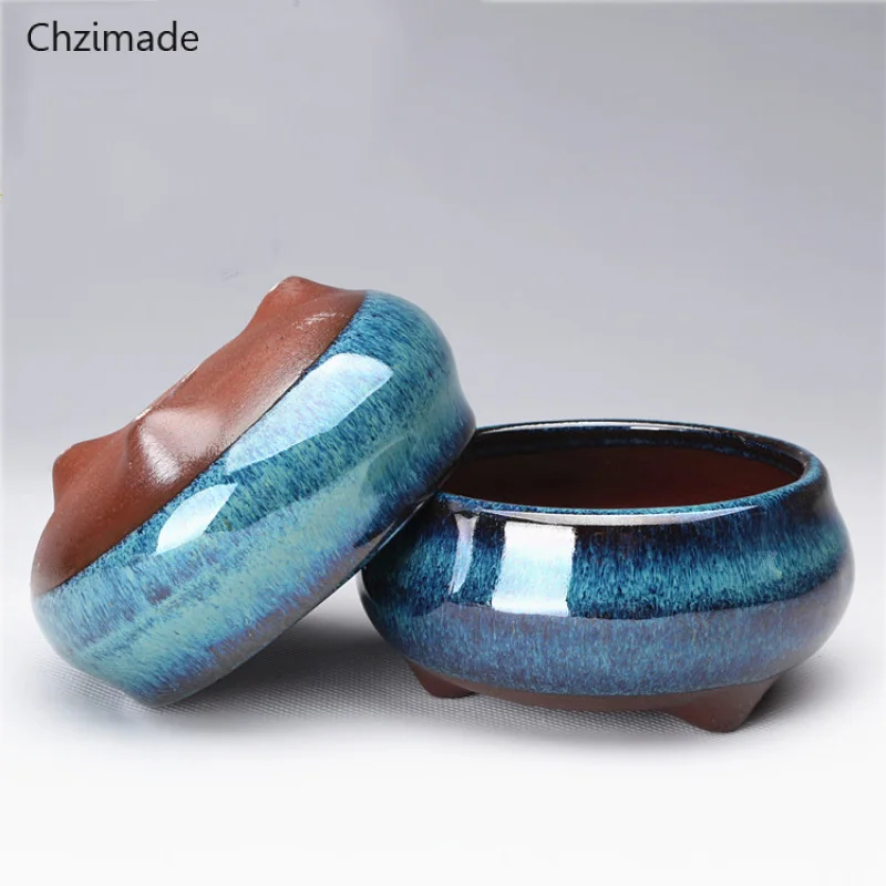 Chzimade Chinese Round Ceramics Bonsai Flower Pots For Plants Small Glazed Pot Planter Diy Home Decoration
Chzimade Chinese Round Ceramics Bonsai Flower Pots For Plants Small Glazed Pot Planter Diy Home Decoration