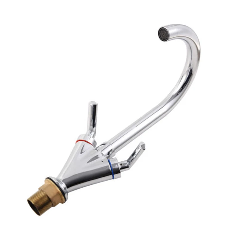 Promotion! kitchen All copper hot and cold Double handle single hole chrome faucet
Promotion! kitchen All copper hot and cold Double handle single hole chrome faucet