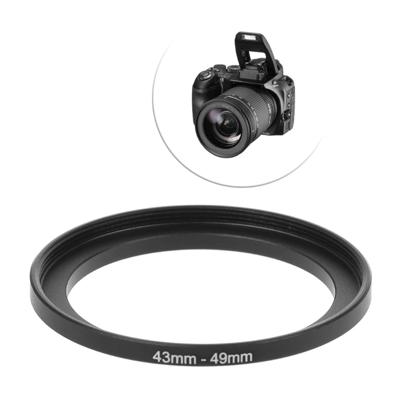 43mm To 49mm Metal Step Up Rings Lens Adapter Filter Camera Tool Accessories New