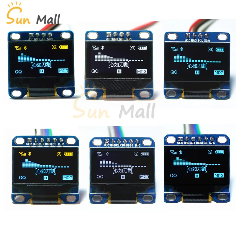 Wholesale 0.96 inch I2C IIC /SPI Oled Module White/Blue/yellow-blue OLED display 12864 /3.3V-5V for Arduino 51 MSP420 STIM32 SCR
Wholesale 0.96 inch I2C IIC /SPI Oled Module White/Blue/yellow-blue OLED display 12864 /3.3V-5V for Arduino 51 MSP420 STIM32 SCR