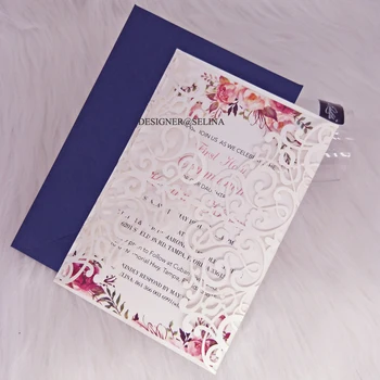 100pc Laser Cut Folded Wedding Invitations Card Covers Lace Events Invites, No inner sheet, No envelope/belt
100pc Laser Cut Folded Wedding Invitations Card Covers Lace Events Invites, No inner sheet, No envelope/belt