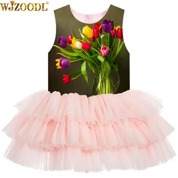 Girls Dress Formal Princess Ball Gown Kids fashion dress For Wedding flower print Girl Birthday Party
Girls Dress Formal Princess Ball Gown Kids fashion dress For Wedding flower print Girl Birthday Party