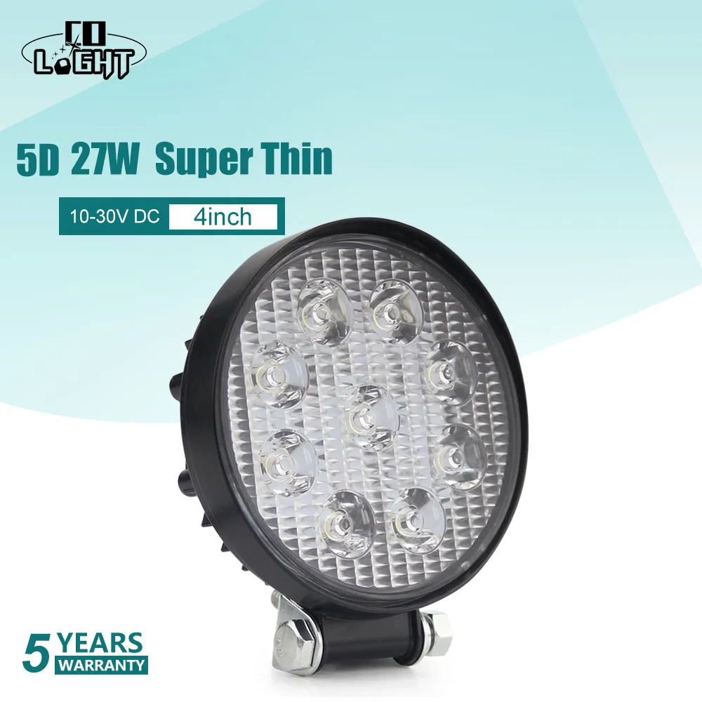 CO LIGHT 4.3" 5D 27W Led Work Light 12V for Offroad 4x4 Car Trucks ATV Flood Spot Beam Led Working Lights Auto Fog Driving Lamp
CO LIGHT 4.3" 5D 27W Led Work Light 12V for Offroad 4x4 Car Trucks ATV Flood Spot Beam Led Working Lights Auto Fog Driving Lamp