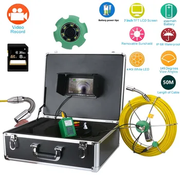 7"LCD DVR Pipe Inspection Video Endoscope Camera 20M 30M 50M Waterproof Drain Pipe Sewer Inspection Camera System 1000 TVL
7"LCD DVR Pipe Inspection Video Endoscope Camera 20M 30M 50M Waterproof Drain Pipe Sewer Inspection Camera System 1000 TVL