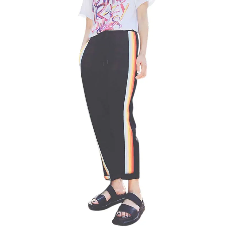 Fashion Casual 2019 Colorful Rainbow Side-stripe Pants Female Loose Elastic High Waist Women's Pants
Fashion Casual 2019 Colorful Rainbow Side-stripe Pants Female Loose Elastic High Waist Women's Pants