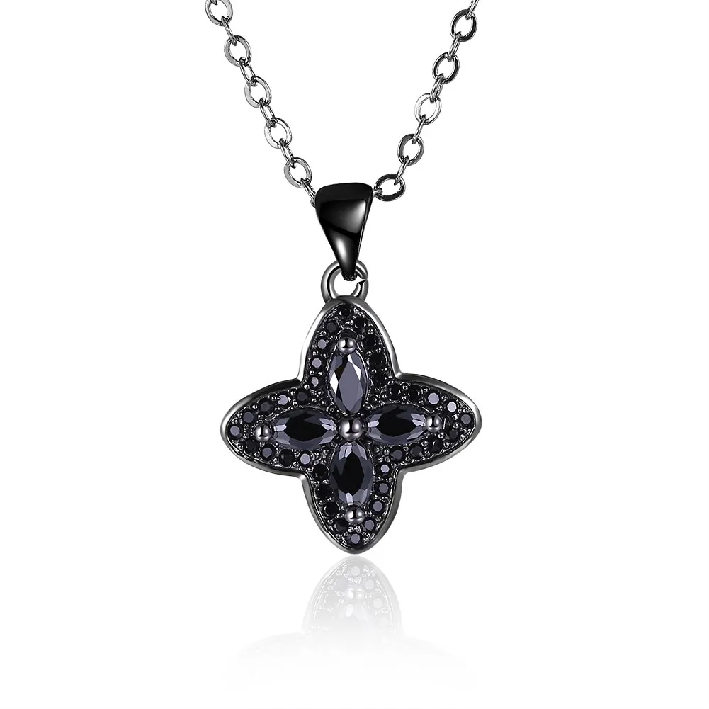 Fashion Jewelry Wild Trendy Zircon Black Shirt Necklace Pendant Variety Of Colors Ladies | Украшения и аксессуары