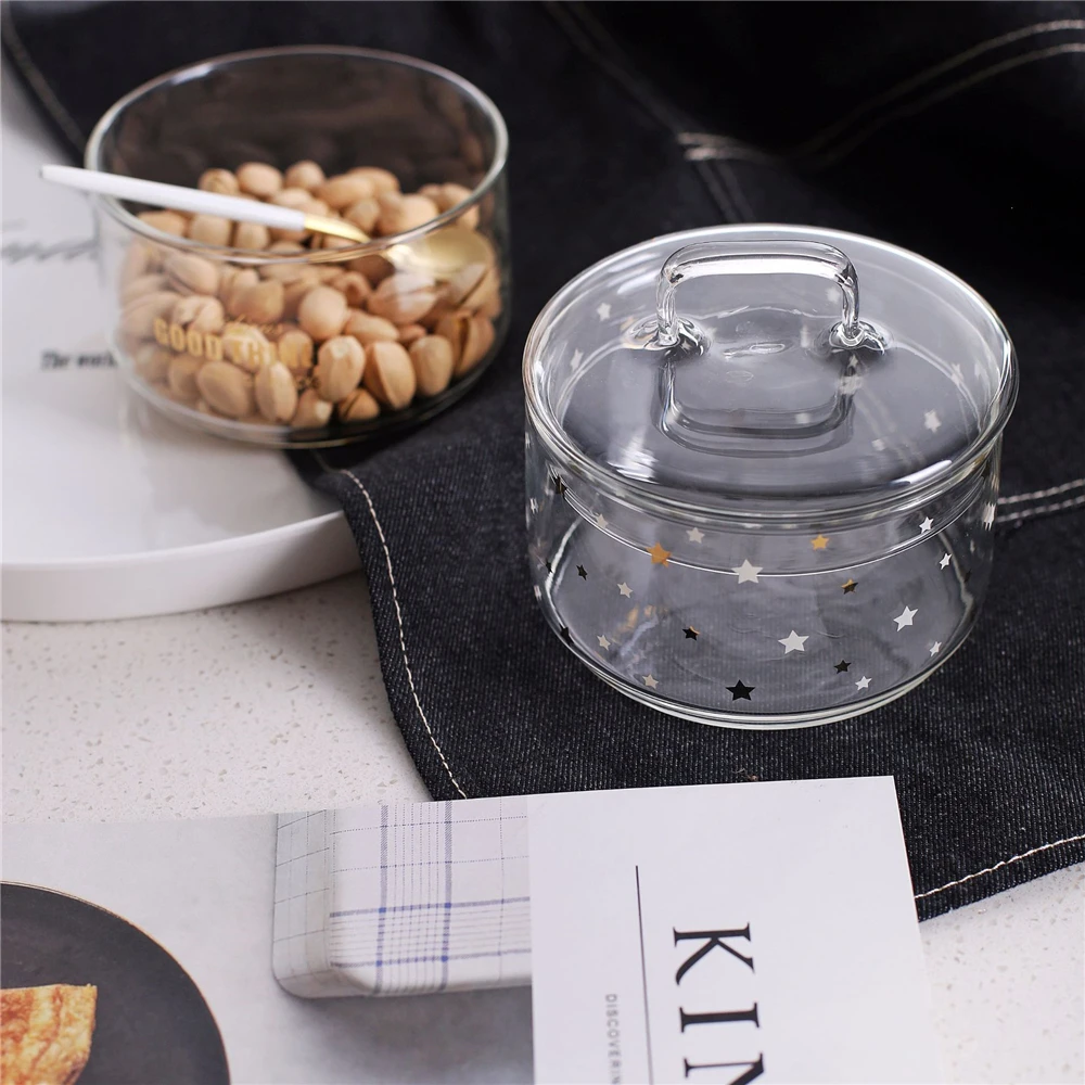Scandinavian Chic Nordic Glass Storage Jar Bottle with Cover Cute Minimalist Desk Storage Bottle Organizer Fruit Fresh Container
Scandinavian Chic Nordic Glass Storage Jar Bottle with Cover Cute Minimalist Desk Storage Bottle Organizer Fruit Fresh Container