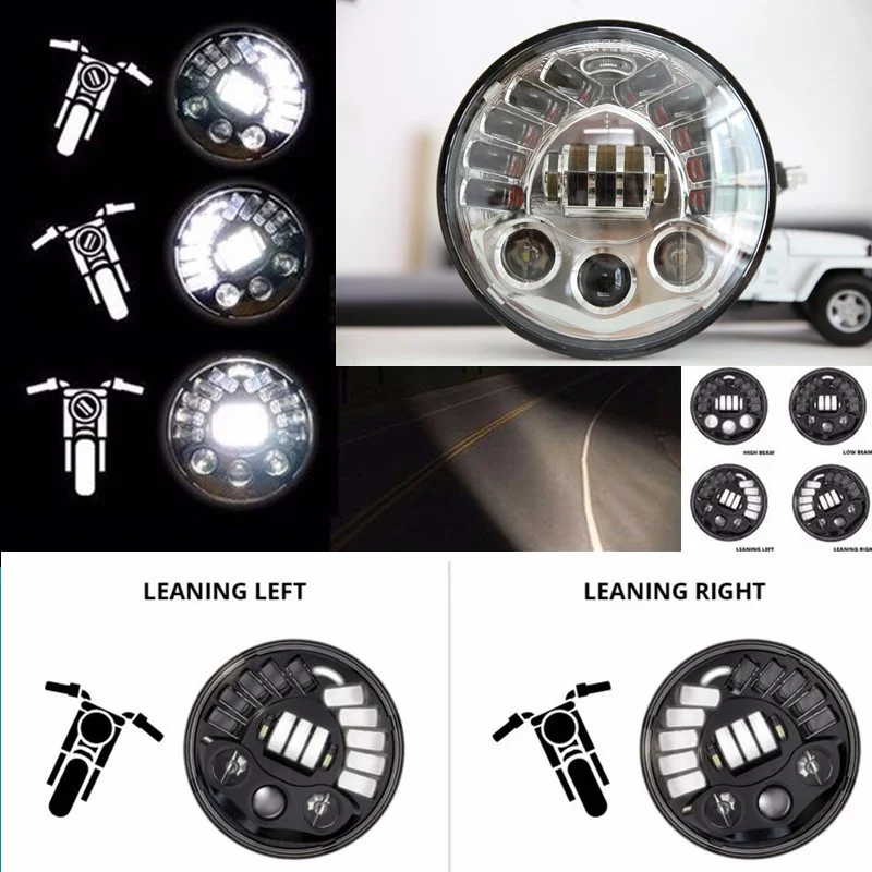 FADUIES 7inch Chrome Motorcycle LED Adaptive Headlight 7" LED Adaptive Headlight For BMW R NineT R9T Harley Motorcycle
FADUIES 7inch Chrome Motorcycle LED Adaptive Headlight 7" LED Adaptive Headlight For BMW R NineT R9T Harley Motorcycle