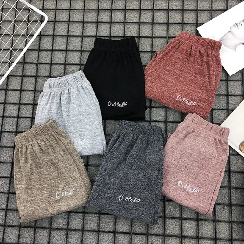 Women Knitted Sweatpants Loose House Trousers Elastic High Waist Female Home Casual Lazy Sleep Pants Pantalones De Mujer
Women Knitted Sweatpants Loose House Trousers Elastic High Waist Female Home Casual Lazy Sleep Pants Pantalones De Mujer