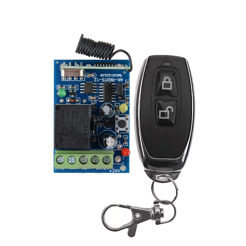 DC 12V 1 CH 10A RF Wireless Remote Control Lighting Switch System, Transmitter + Receiver,315Mhz 433 MHZ
DC 12V 1 CH 10A RF Wireless Remote Control Lighting Switch System, Transmitter + Receiver,315Mhz 433 MHZ