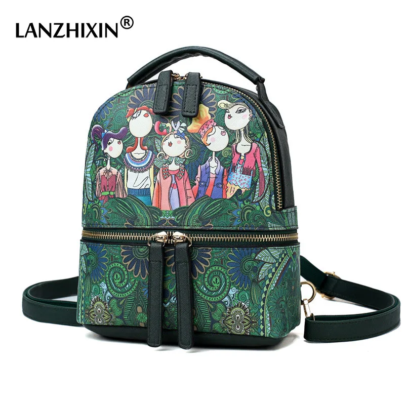 2018 Small Forest Cartoon Printing Leather Backpack Anti-theft Fashion Designer Backpacks Women Bag Mini Backpacks for Girls
2018 Small Forest Cartoon Printing Leather Backpack Anti-theft Fashion Designer Backpacks Women Bag Mini Backpacks for Girls