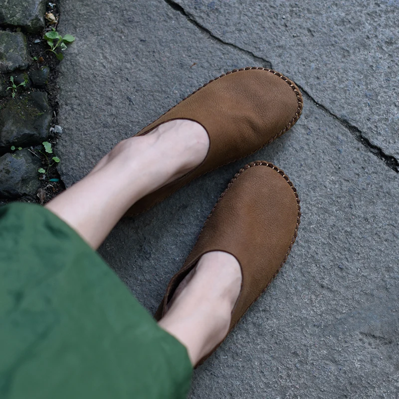 Artmu Women Flats Shoes Driving Shoes Handmade Leather Loafters Shoe Comfortable Pregnant Woman Soft Sole Mother Shoes Gift
Artmu Women Flats Shoes Driving Shoes Handmade Leather Loafters Shoe Comfortable Pregnant Woman Soft Sole Mother Shoes Gift