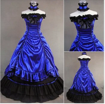 freepp high quality Halloween Costume Lolita bow British style palace court Princess Dress Medieval costume custom
freepp high quality Halloween Costume Lolita bow British style palace court Princess Dress Medieval costume custom