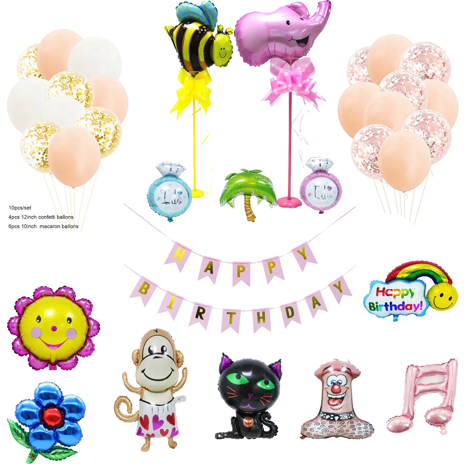 Fashion colorful cartoon balloon banner flags DIY Party Birthday Baby Shower children room Decoration Wedding Party Supplies
Fashion colorful cartoon balloon banner flags DIY Party Birthday Baby Shower children room Decoration Wedding Party Supplies