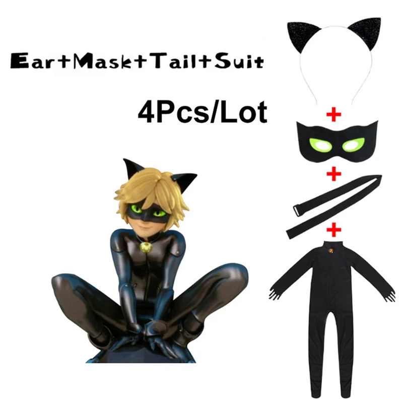 Child Black Cat Black Cosplay Costume Magic Ladybug Halloween Christmas Jumpsuit Boy Adrian Marinette Super Hero Cosplay
Child Black Cat Black Cosplay Costume Magic Ladybug Halloween Christmas Jumpsuit Boy Adrian Marinette Super Hero Cosplay