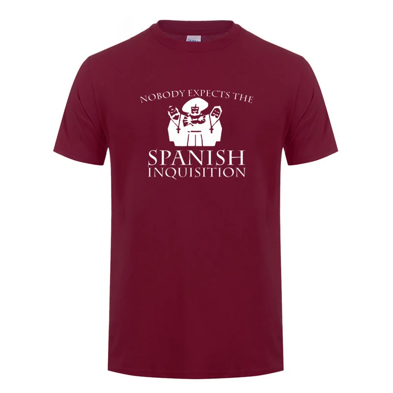 Nobody Expects The Spanish Inquisition Printed Gift T Shirt For Men Women Funny Present Cotton Plus Size Summer Tops Tee T-Shirt
Nobody Expects The Spanish Inquisition Printed Gift T Shirt For Men Women Funny Present Cotton Plus Size Summer Tops Tee T-Shirt