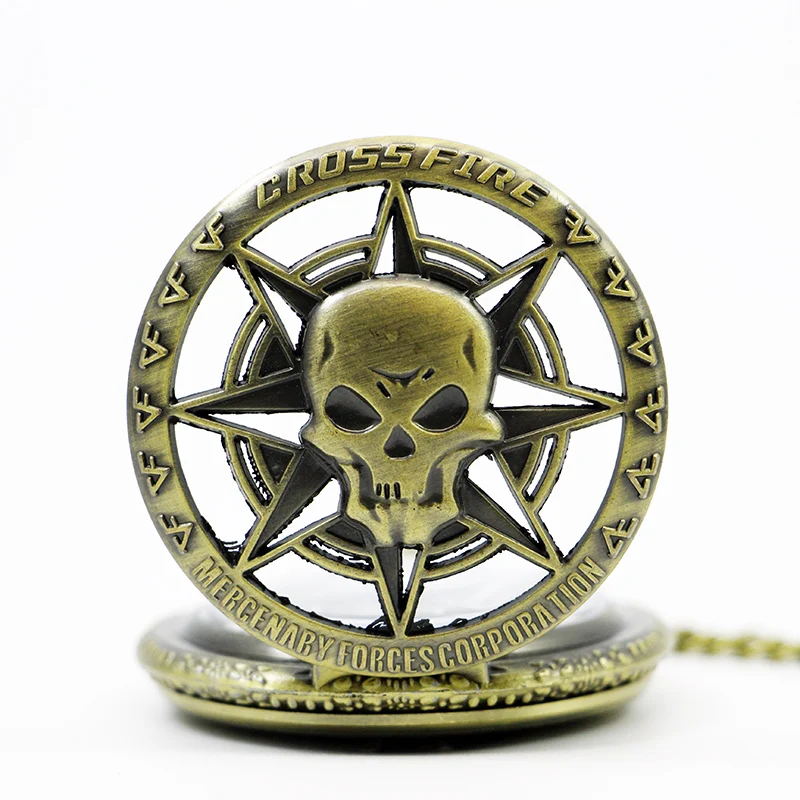 Gunmetal-Necklace-Quartz-Skull-Pocket-Watch-Battery-Included-84-5cm-long-Antique-Cool-Style-Fine-Jewelry (2)