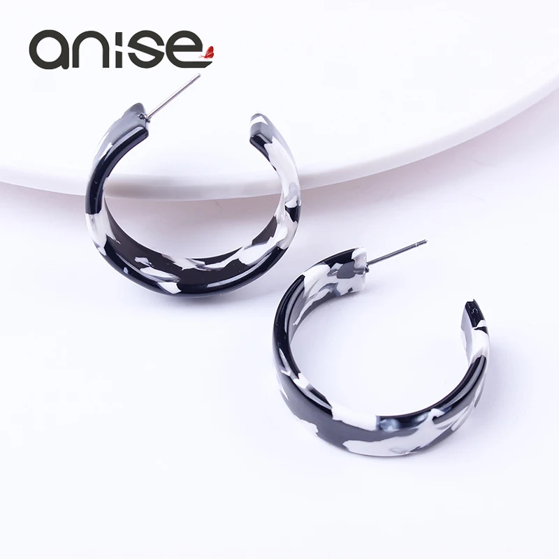 Anise Vintage Acrylic Acid Small Round Hoop Earrings for Women Geometric C Shape Circle Resin Earring Bohemian Charm Jewelry
Anise Vintage Acrylic Acid Small Round Hoop Earrings for Women Geometric C Shape Circle Resin Earring Bohemian Charm Jewelry