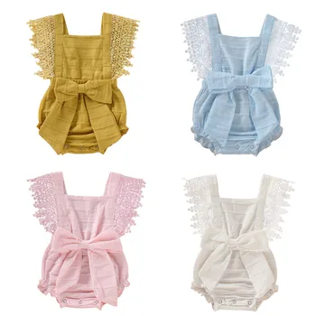 Newborn Infant Baby Girl Boy Solid Lace Bow Romper Clothes Outfits Sleeveless Summer
Newborn Infant Baby Girl Boy Solid Lace Bow Romper Clothes Outfits Sleeveless Summer
