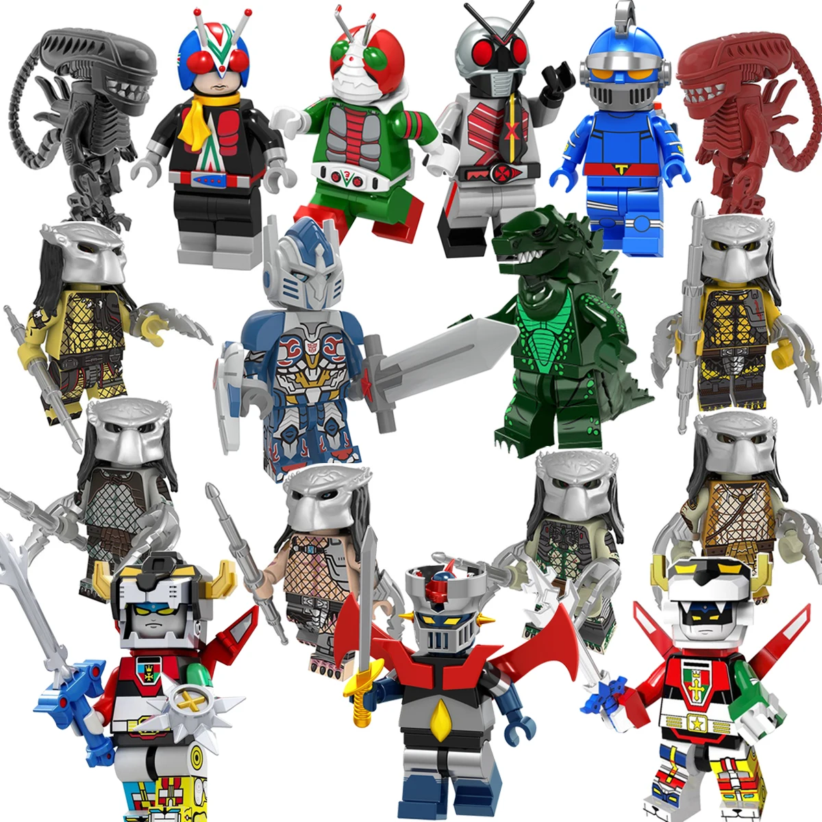 Single Sale Building Blocks Super Heroes The God of War Movie Series Alien Predator Figures For Children Model Toys PG8254
Single Sale Building Blocks Super Heroes The God of War Movie Series Alien Predator Figures For Children Model Toys PG8254