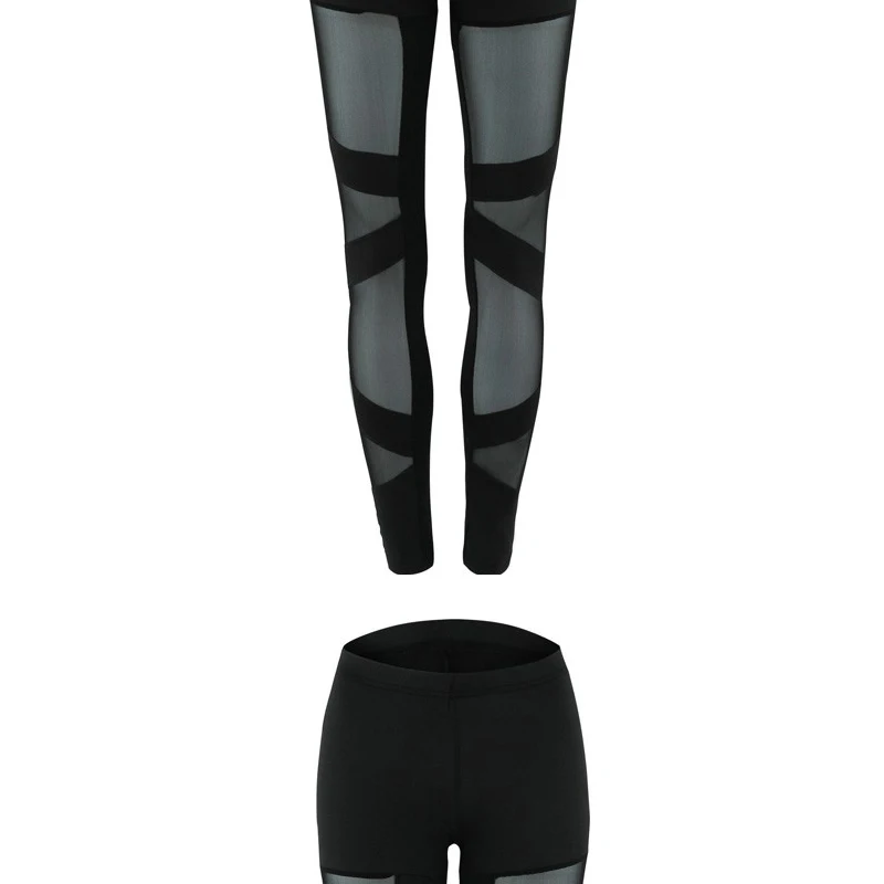 Sexy Black Cross Mesh Leggings Sexy Black Cross Mesh Leggings