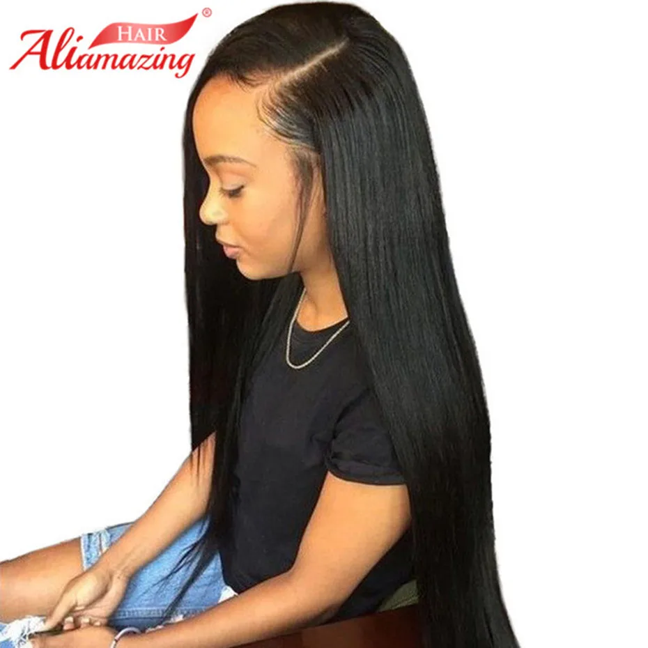 Ali Amazing Hair Glueless Lace Human Hair Wigs With Baby Hair 250% Density Preplucked Peruvian Straight Lace Front Wig Remy Hair
Ali Amazing Hair Glueless Lace Human Hair Wigs With Baby Hair 250% Density Preplucked Peruvian Straight Lace Front Wig Remy Hair