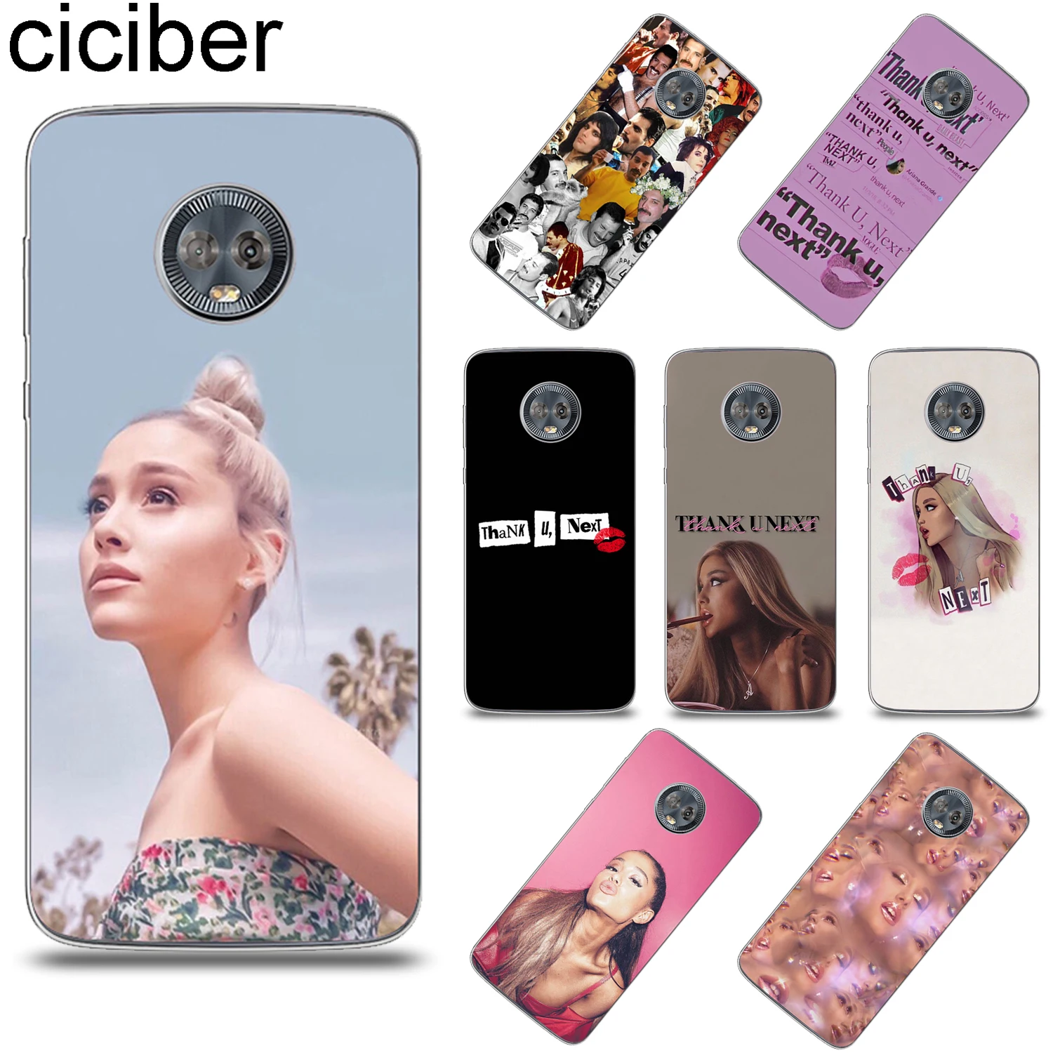 ciciber Ariana Grande For Motorola Moto G6 G5 G5S E5 E4 C Z2 Z3 ONE P30 G4 Plus Play Power M X4 Soft TPU Phone Case Fundas Coque
ciciber Ariana Grande For Motorola Moto G6 G5 G5S E5 E4 C Z2 Z3 ONE P30 G4 Plus Play Power M X4 Soft TPU Phone Case Fundas Coque