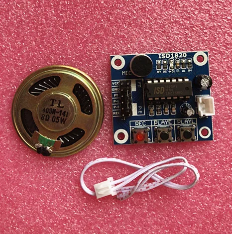 ISD1820 recording module voice module the voice board telediphone module board with Microphones + Loudspeaker
ISD1820 recording module voice module the voice board telediphone module board with Microphones + Loudspeaker