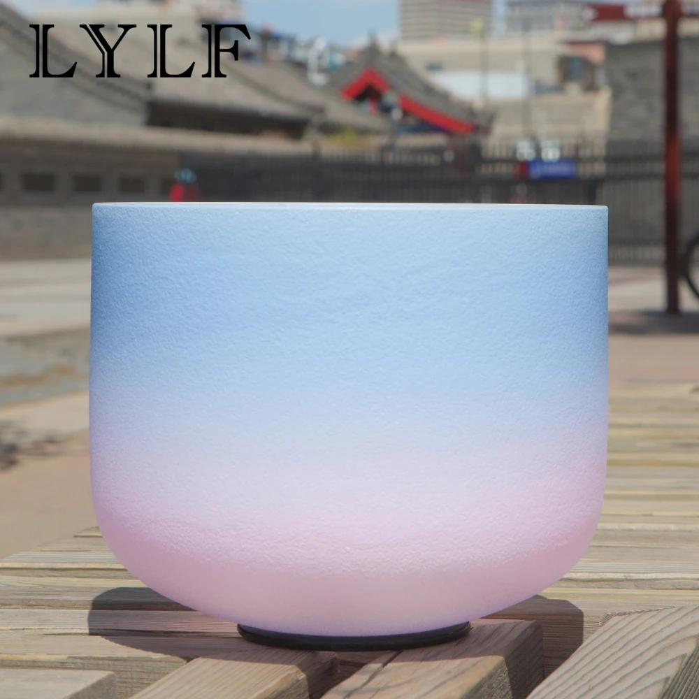 8Inch G Note Throat Chakra Blue and Rose Pink colored Quartz Crystal Singing Bowl + Mallet for Meditation
8Inch G Note Throat Chakra Blue and Rose Pink colored Quartz Crystal Singing Bowl + Mallet for Meditation