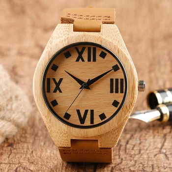 Men's Brown Natural Wooden Watch Fashion Casual Genuine Leather Quartz Wristwatch Roman Number Wood Watch Men Relogio Masculino
Men's Brown Natural Wooden Watch Fashion Casual Genuine Leather Quartz Wristwatch Roman Number Wood Watch Men Relogio Masculino