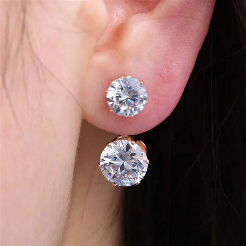 Boho Vintage Double Side Crystal Stud Earrings For Women Fashion Gold Color Ball Party Wedding Jewelry
Boho Vintage Double Side Crystal Stud Earrings For Women Fashion Gold Color Ball Party Wedding Jewelry