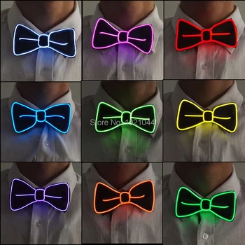 2020 New Design Style 10 Color Choice Flashing Light Up LED Neon Bow Tie Lemon Green glow EL wire BowTie For Evening Party Decor
2020 New Design Style 10 Color Choice Flashing Light Up LED Neon Bow Tie Lemon Green glow EL wire BowTie For Evening Party Decor