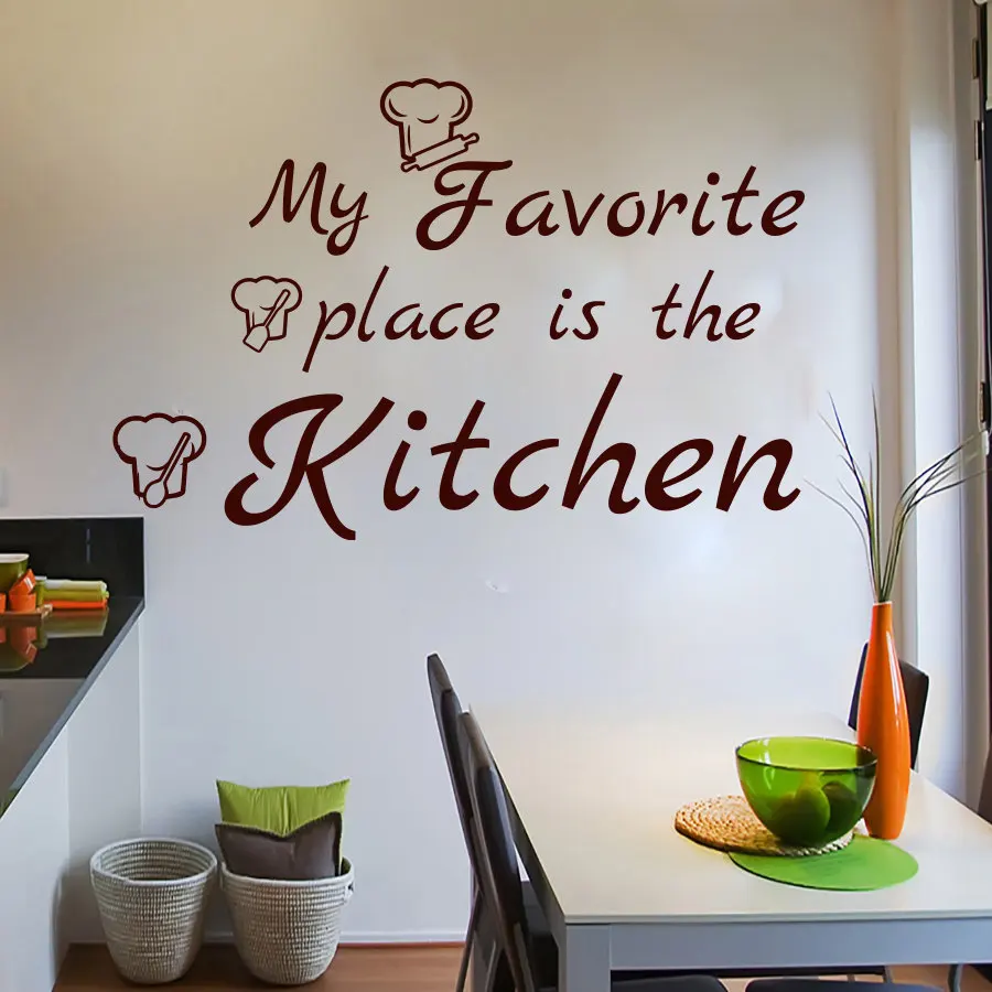 ZOOYOO My Favorite Place Is The Kitchen Wall Decals Chef Hats Removable Art Vinyl Home Decor Wall Sticker Art Murals
ZOOYOO My Favorite Place Is The Kitchen Wall Decals Chef Hats Removable Art Vinyl Home Decor Wall Sticker Art Murals